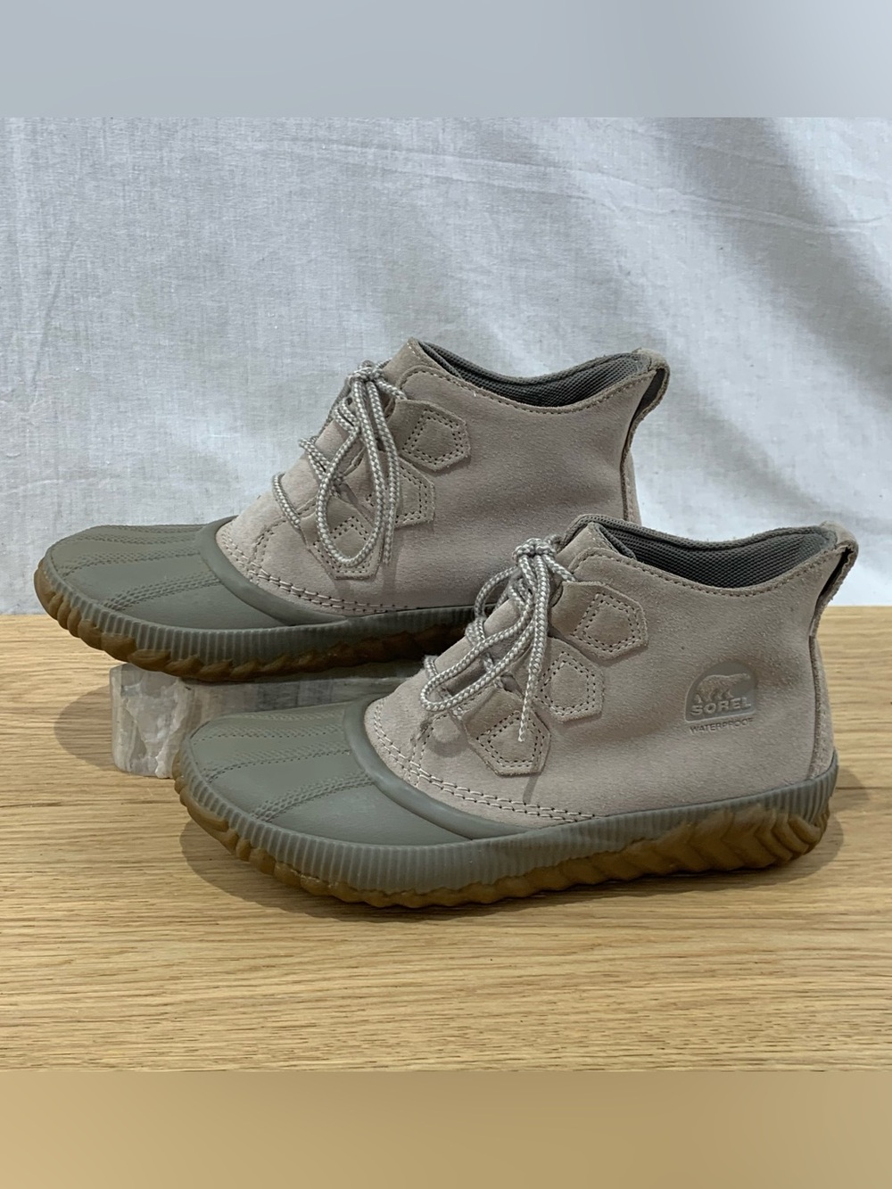 Sorel Out N About Women’s Size 6.5 Felt Gray Waterproof Duck Winter Snow Boots